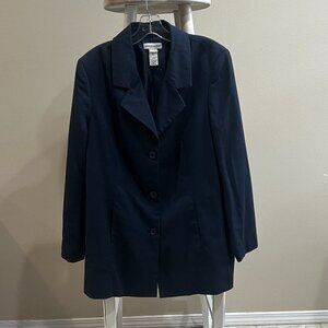 Jessica London 3-Button Long Sleeve Suit Jacket/Blazer